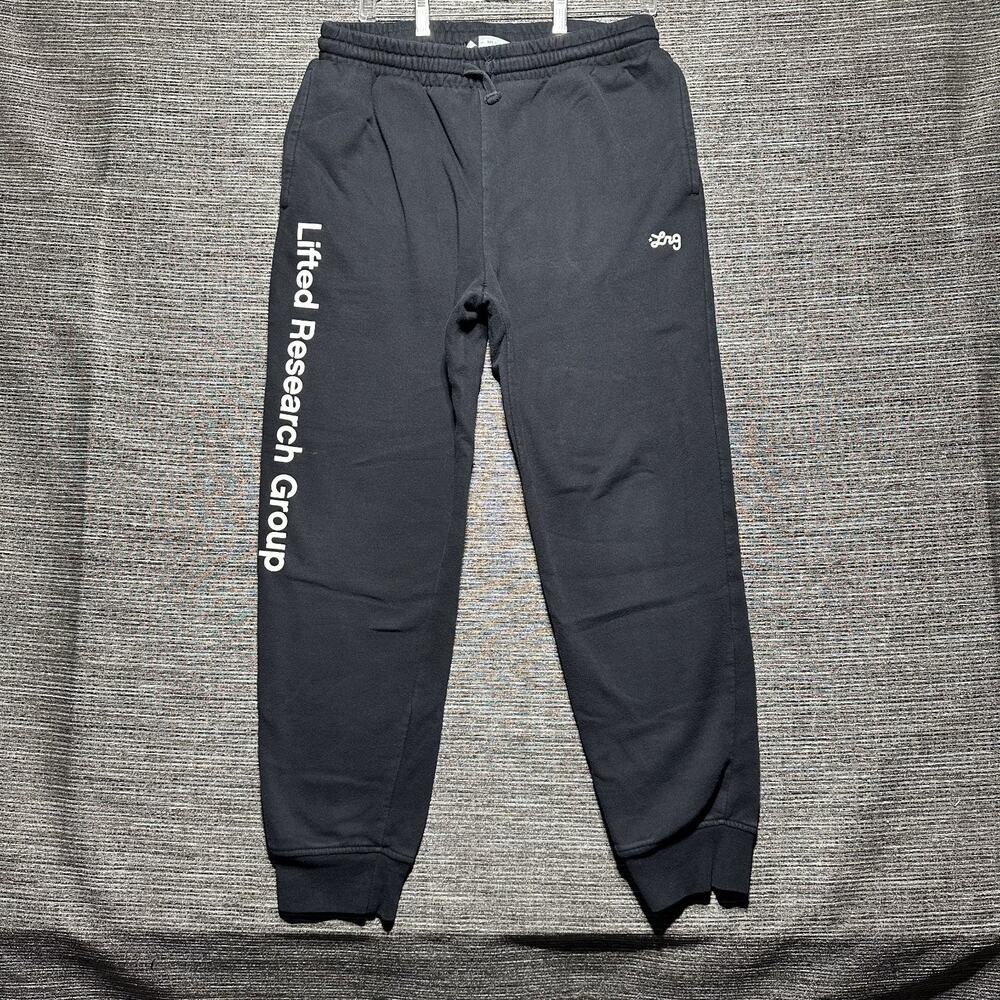 LRG Pants Men's Size M Black Jogger Tapered Pull On Pocket